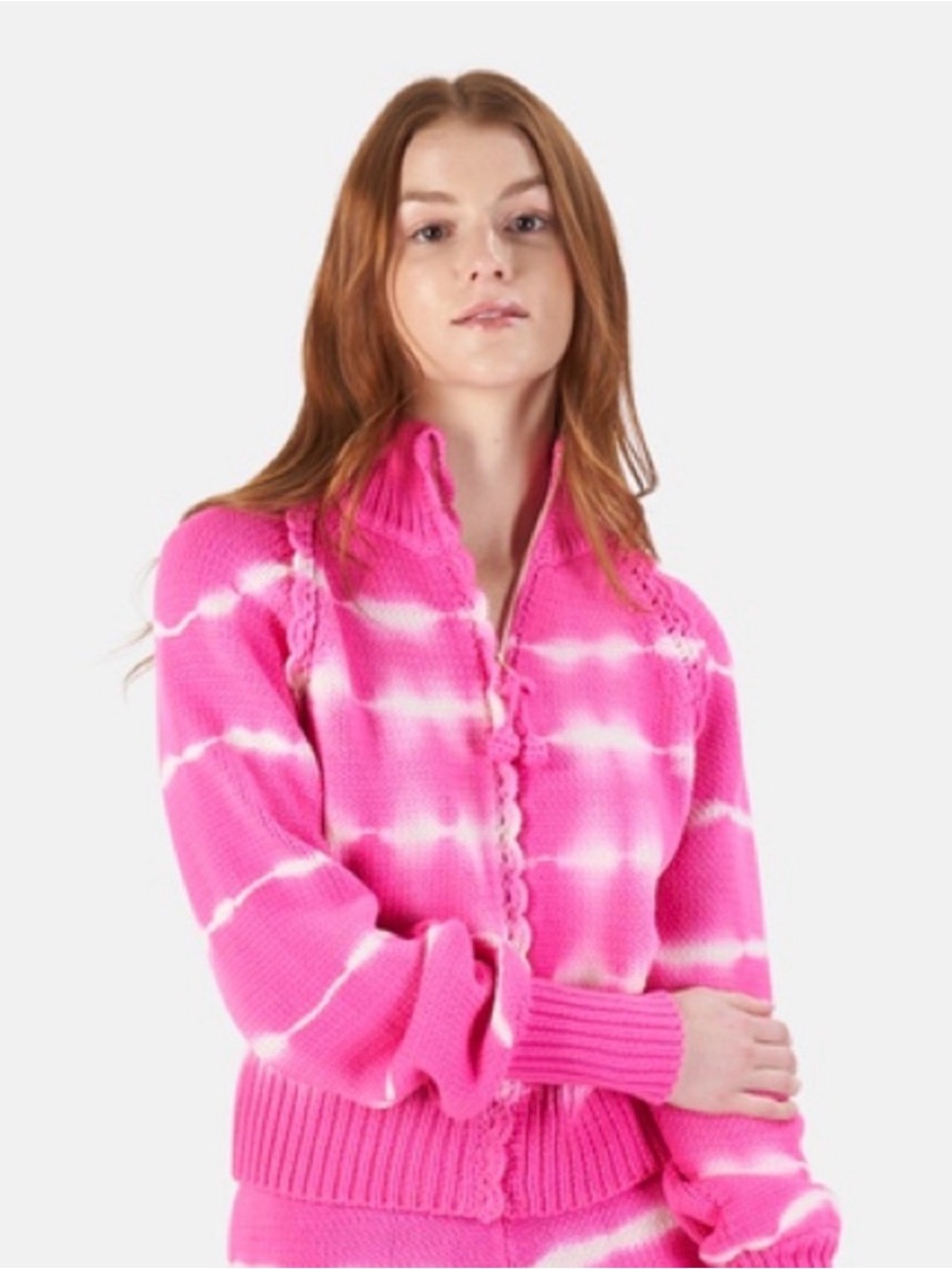 Rare in Size XL! LoveShackFancy Florrie Hibiscus Cardigan Jacket EUC!!